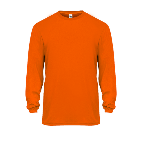 Badger Sport C2 L/S Tee (510400-002104), Color 'Safety Orange'